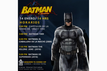 Maratón de los 80 años de Batman en CDMX